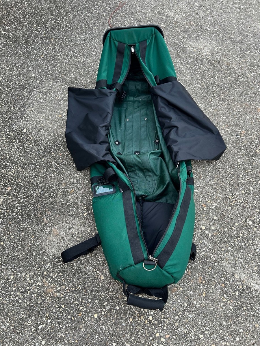 Club Glove Golf Bag Burst Proof Wheeled Travel Green Cordura Heavy
