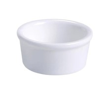 Yanco China RK-204 Accessories White Porcelain 4 oz. Ramekin - 4 Doz