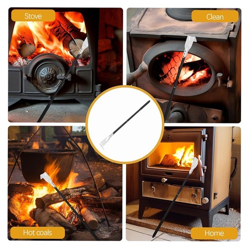Holzkohle Reinigung Schaber Werkzeug mit Aluminium Griff für Backofen und Grill - Bild 5 von 9