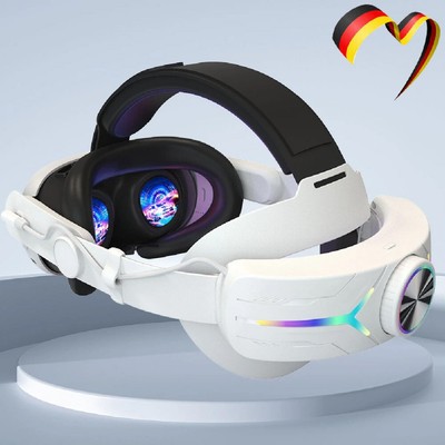 Elite Strap Headstrap für Meta Quest3 mit 8000mAh Akku Zubehör verstellbares DHL