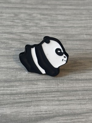 Neu schwarz & weiß Panda Emaille Abzeichen Pin Brosche Flair Anstecktasche sammeln Tier