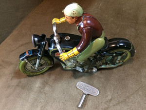 ARNOLD MAC 700 MOTORCYCLE BEAUTIFUL BIKE 1948 GERMANY WINDUP TINPLATE TIN TOY