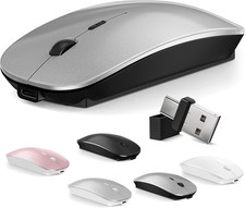 Mouse for Macbook Wireless Bluetooth Mice Laptop Mac Pro PC Ipad Dual Mode