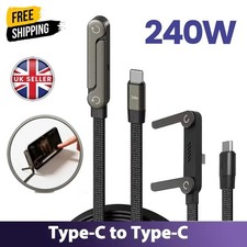 2 in 1 Invisible Holder 240W Fast Charging Cable Phone Stand For iPhone 16 1.5M