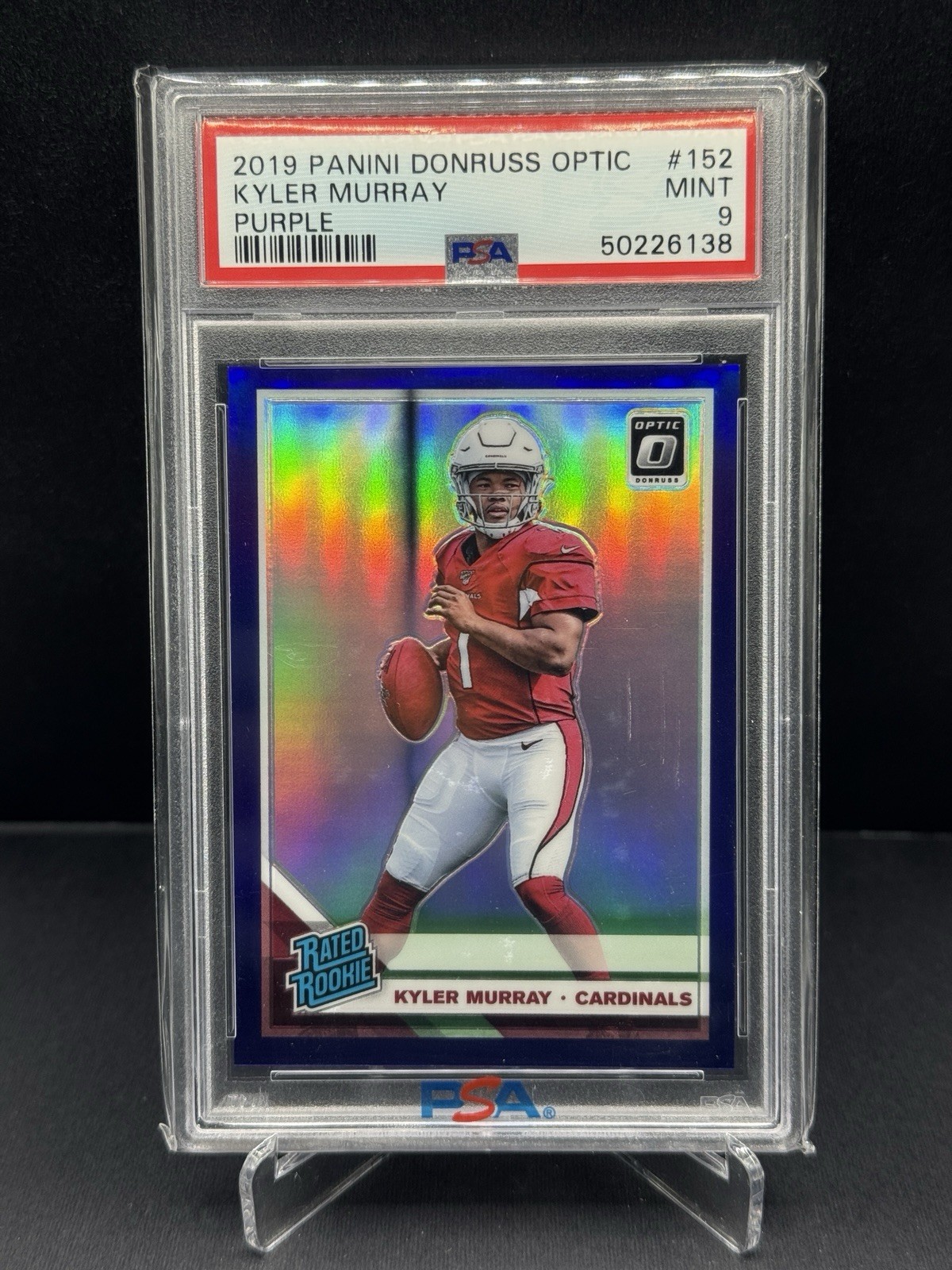 2019 Donruss Optic Purple /50 Kyler Murray #152 PSA 9