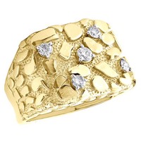 JFL Diamonds & Timepieces 10K Gelbgold Pinky Ring 18Mm 5/8 Ct Rund Diamant