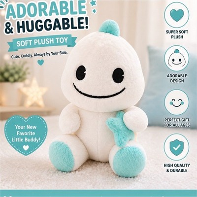 Купить bigo live plush bi go official dinosaur blue boy pink girl