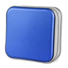 CD/DVD Cases 40 Capacity Disc Storage Binder for Car Blue