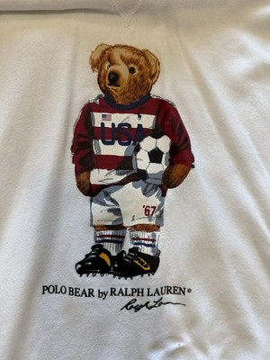 Ralph Lauren Polo Soccer Bear Hoodie Men's Size XXL | eBay