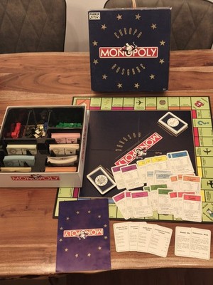 Monopoly Europa Ausgabe Parker 1991 Brettspiel Gesellschaftsspiel