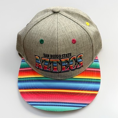 Melonwear Unisex Gray Rainbow San Diego State Aztecs SDSU SnapBack Hat Cap NWOT