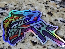 TMNT Raphael R Graffiti Holographic Vinyl Sticker Teenage Mutant Ninja Turtles