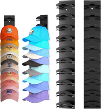 Hat Organizer for Baseball Caps 2Pack, Hat Rack for Wall with Strong Adhesive