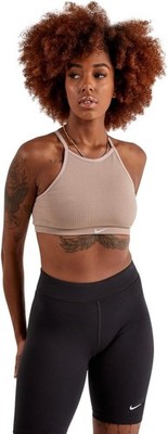 Nike Women's Indy Seamless Ribbed Light-Support Non-Padded Sports Bra Size M