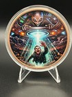 5 oz 999 Fine Copper Alien Invaders Colorized Art Round ONLY 1000 MINTED  — photo 2