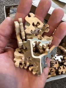 Vintage Russell’s Wooden Puzzle 212 Pieces Made In USA 1930s Rare Find