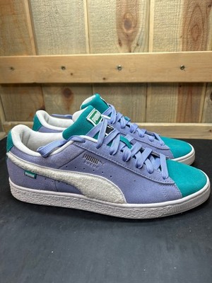 PUMA Suede Fandom Lavender Teal Mens 9.5 Sneakers 386597-01 UK 8.5 EUR 42.5