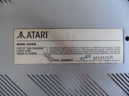 Atari XE 130xe Computer NTSC with Power Supply and AV cable - Tested - Picture 16 of 16