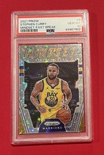 2021-22 Panini Prizm Mindset Stephen Curry #9 Fast Break Prizm PSA 10