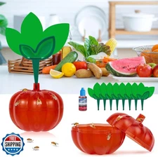 Fruit Fly Traps for Indoors with 8 Sticky Pads, Gnat Trap Killer for Indoor O