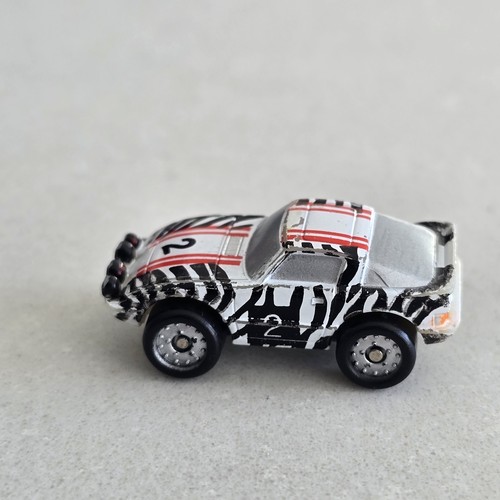 Vintage Micro Machines '80's Mazda RX-7 1986 Galoob Zebra Race Car - Picture 5 of 7