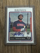2005 Harold Baines Signed Auto Topps Certified Card White Sox World Series