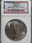 1899-O Morgan Dollar NGC MS 62 Music City Collection - 90% Silver - Nice Luster