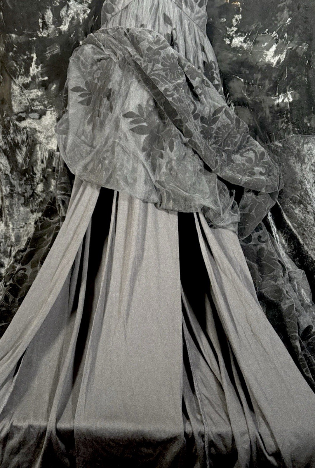 Windsor Black Dress Translucent Magical Night Garden Stevie Nicks Worthy size S