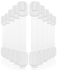 10 Pack Cabinet Locks Baby Proofing, Child Proof Cabinet Locks with 3M Adhesive