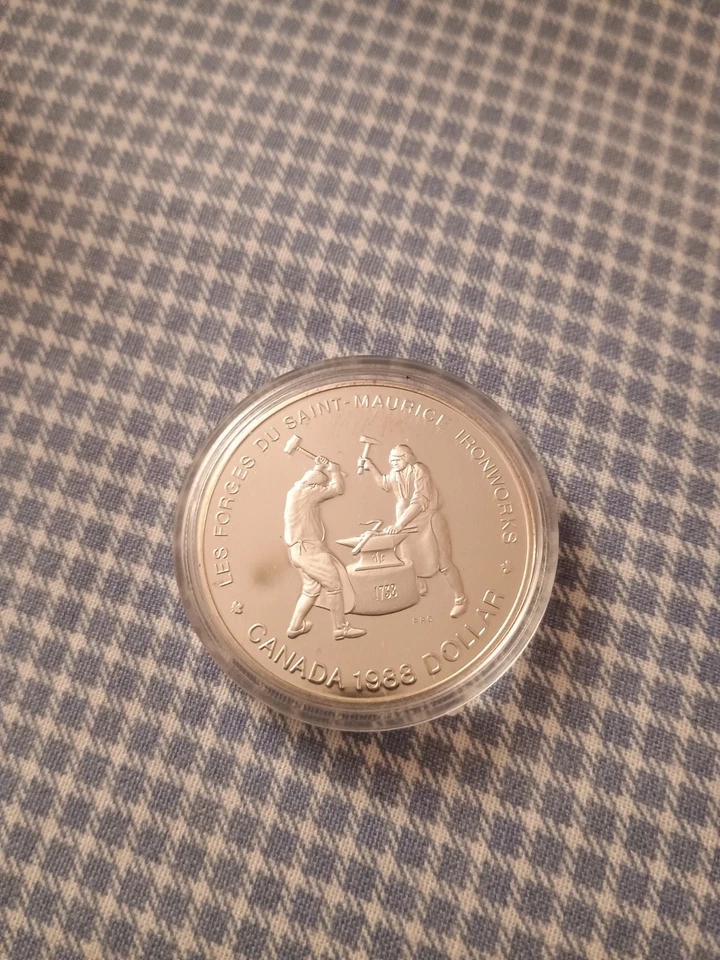 Monete Argento 1 Dollaro Canadese 1988 - Immagine 3 di 4