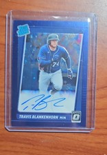2021 Donruss Optic Rated Rookie Signatures Travis Blankenhorn Blue Stars #/99