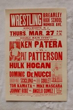 Hulk Hogan vs Dominic DeNucci Wresting Poster Advertisement  Ken Patera