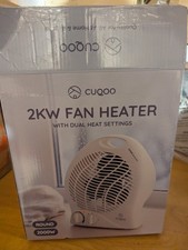 CUQOO Powerful 2KW Fan Heater with Heat Settings Cool Function Upright Electric 