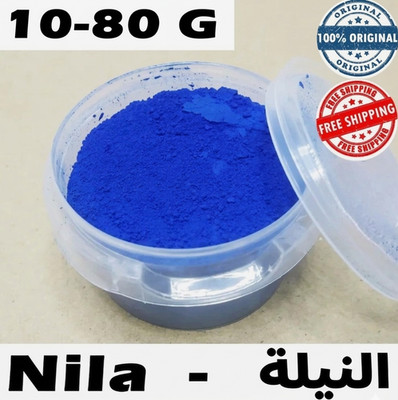 Moroccan Blue Nila Powder Natural Pure Skin & Body Care - Original 10-80g