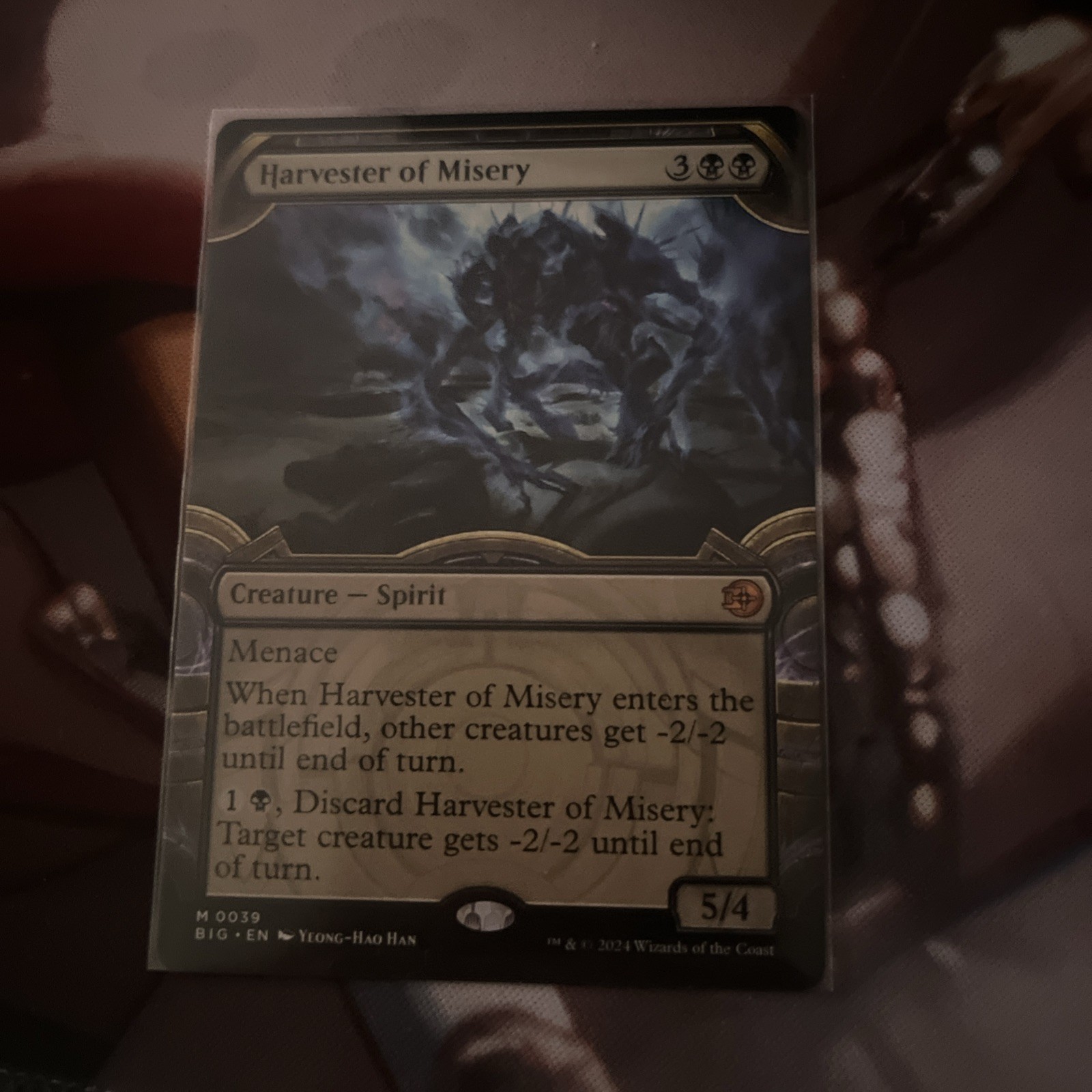 Harvester of Misery (Showcase) Outlaws of Thunder Junction: the Big Score NM mtg