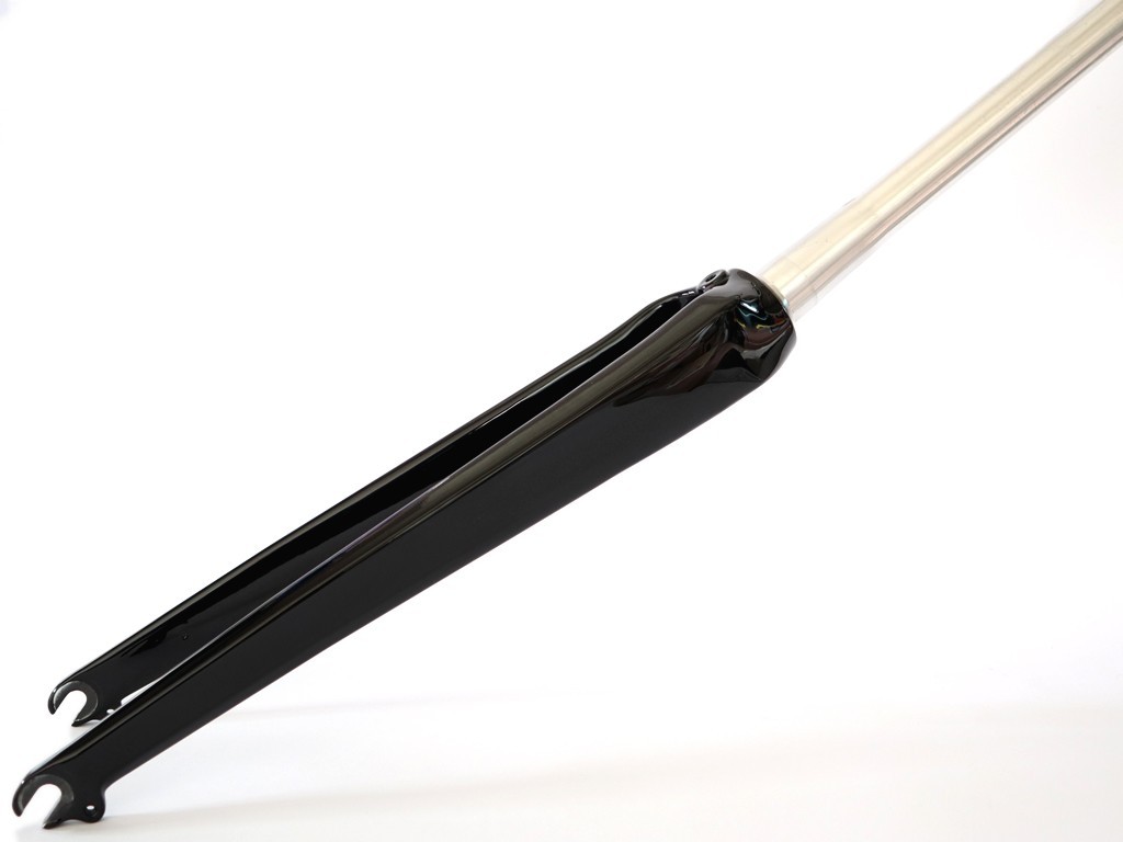 1-1/8" to 1-1/4" Road Bike Carbon 700C Tapered Fork Black 580g