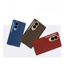 For Samsung Galaxy Z Fold8 Mag Safe Hinge Protection Fiber Pattern Back Case