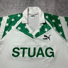 Vintage 80s Puma Football Shirt Soccer Jersey Werder Bremen Template Mens Size L