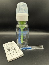 Dr Browns Natural Flow Anti Colic 4oz Glass Baby Bottle BPA Free Narrow - NEW