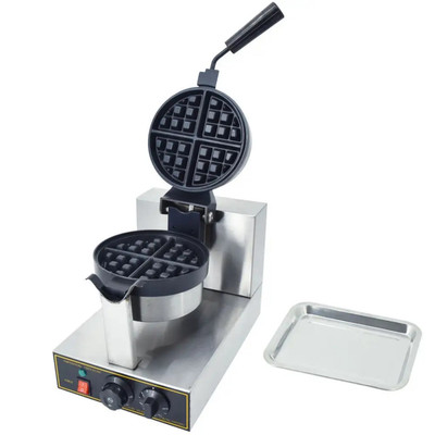 Quatrone Rotierendes Belgisches Waffeleisen Antihaft Waffelmaschine Elektrisch 240V