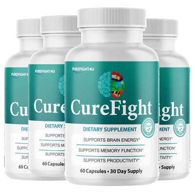 CureFight Cognitive Formula & Brain Health Supplement - 4 Bottles