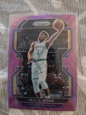 2023-24 Panini Prizm #71 Malik Monk Prizms Purple Hyper 