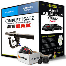Anhängerkupplung abnehmbar für AUDI A6 Allroad +E-Satz Kit NEU AHK