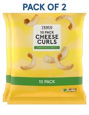 2X Tesco Cheese Curls 20 Packs 150G