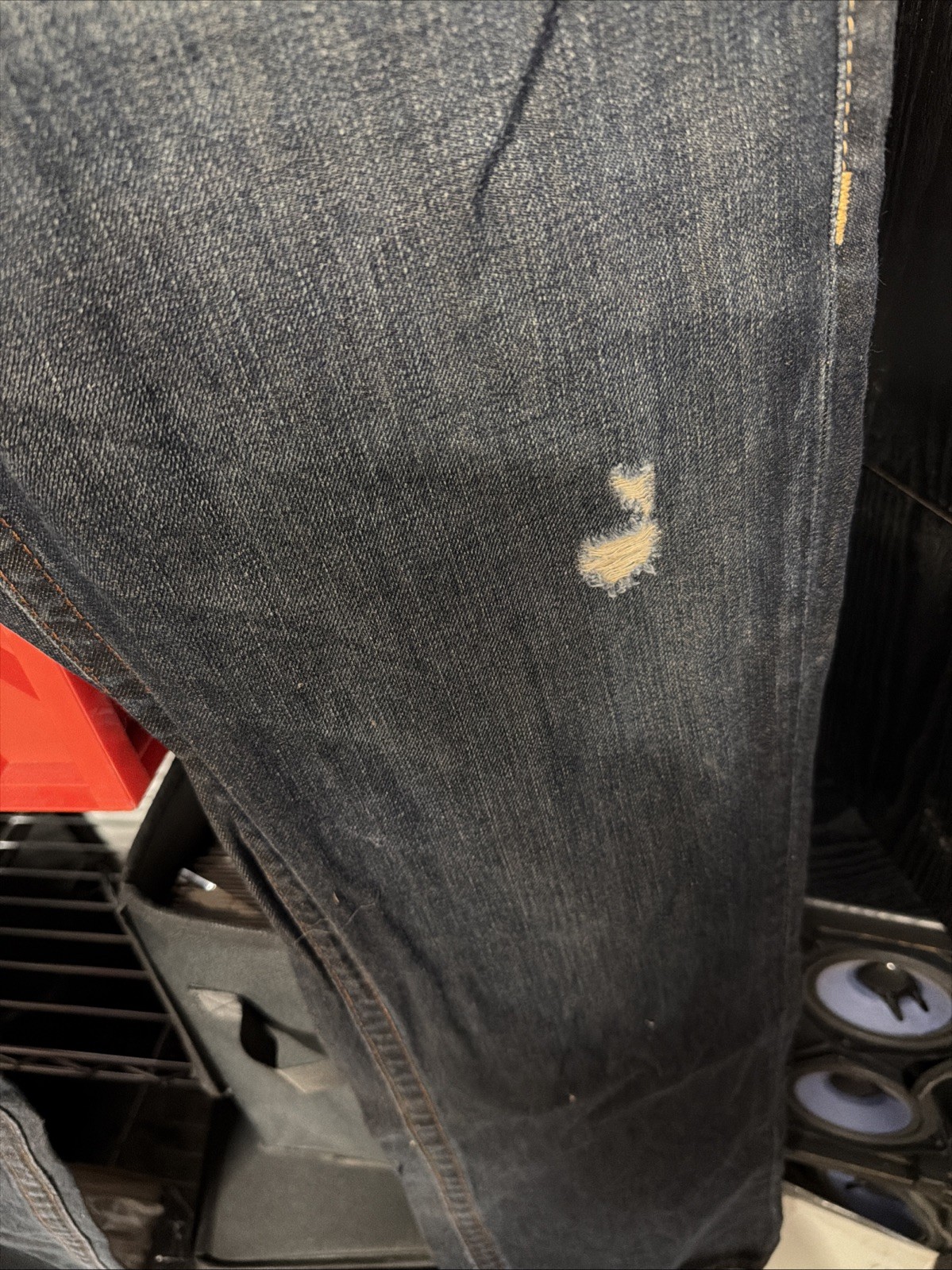 True Religion Mens Original Denim Straight Blue Jeans  size 38x32 thumbnail 6