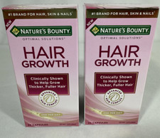 2x Nature's Bounty Optimal Solutions Hair Growth Supplement w/ Biotin 30 Capsule
