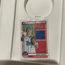 2023 Panini USA Baseball Stars & Stripes Simone Carnevale #U18-SC