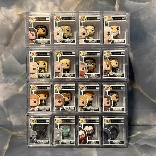 Funko Bitty Pop The Lord Of The Rings Complete Full Set Of 16 (+Mystery Chases)