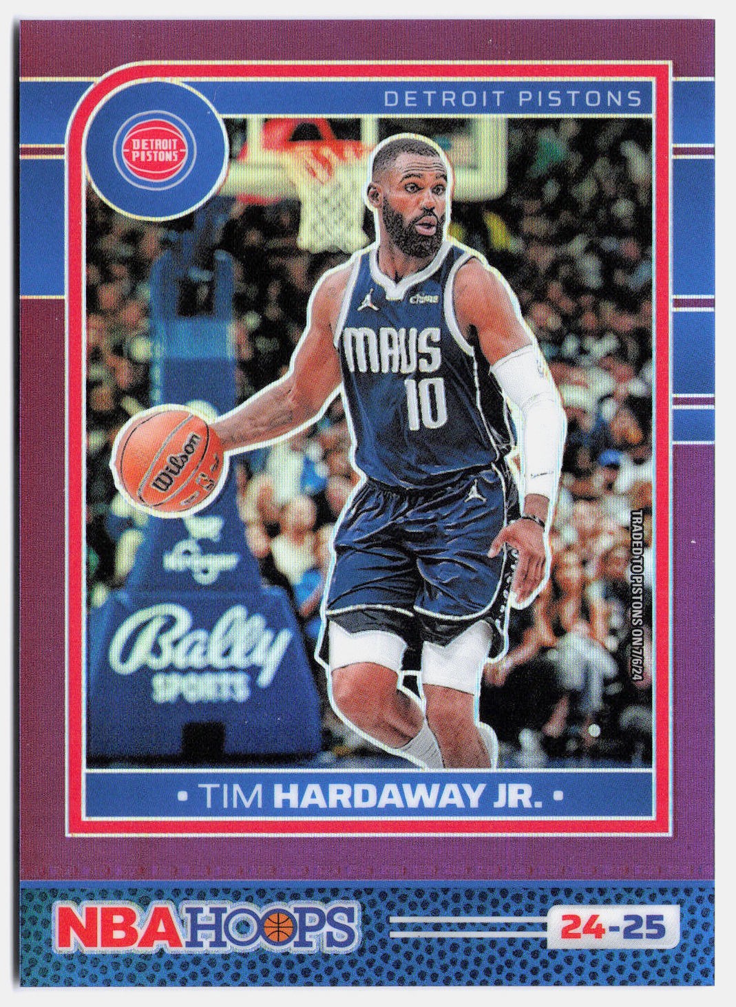 2024-25 Hoops #135 Tim Hardaway Jr. Premium Prizms Purple #/249