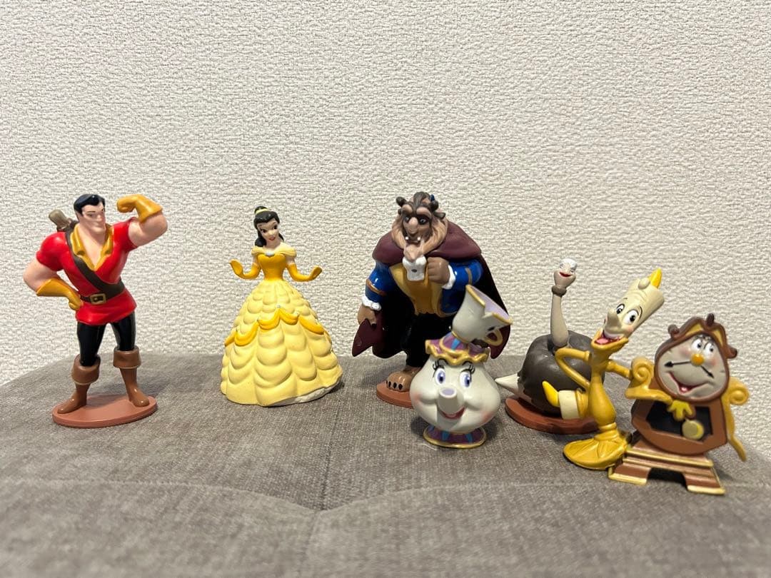 Lote de figuras de La Bella y la Bestia 6 piezas de colección lote de bodas d...